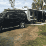 Car And Trailer Van — Caravan Park in Kinka Beach, QLD