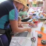 Parents And Children Doing Art 2 — Caravan Park in Kinka Beach, QLD