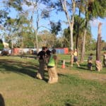 Kids Playing Sack Race 2 — Caravan Park in Kinka Beach, QLD