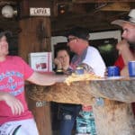 Group having drinks at the bar — Caravan Park in Kinka Beach, QLD